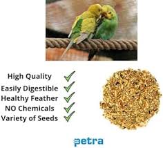 Buy Petra Bird Food for Budgies Mix Seeds (1KG) Online at Low Prices in  India