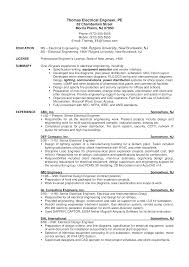 electrical engineering resume template