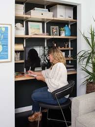 When floor space comes at a premium, this clever modular system takes advantage of the wall. Small Home Office Ideas 11 Ways To Create A Work Space Anywhere Bob Vila Bob Vila