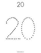 Fun coloring pages to give to your best friend. Number 20 Coloring Pages Twisty Noodle