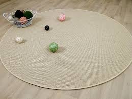 Wollteppich »gabbeh uni«, carpetfine, rund, höhe 15 mm, reine wolle, handgewebt, gabbeh tiermotiv, wohnzimmer. Natur Teppich Wolle Bentzon Flachgewebe Beige Real De