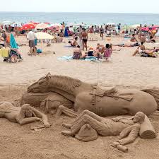 Sand Sculpture Benidorm Alicante Spain Www Jlopezsaguar Com Photo By Julio Lopez Saguar Beach Sand Art Sand Sculptures Sand Art