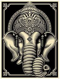 Black And White Images Of Ganesha Ganesh Black And White Gajah Ilustrator Dan Grafis