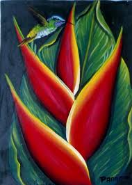 Painting Oil Painting Bird Of Paradise Flower Hummingbird Bird Of Paradise Oil Canvas Painting 12 X 9 Panama 17082104l Paradise Painting Bird Paintings On Canvas Birds Of Paradise