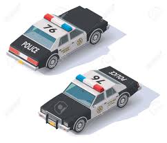 Black And White Police Car Designs Isometric Black And White Police Car Icon Car Icons Isometric Police