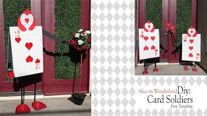 Alice in wonderland is a beloved literary and film character. Alice In Wonderland Diy Queen Of Heart Card Soldiers Youtube