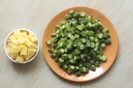 Aloo Bhindi Recipe Indian Style Potato And Okra Stir Fry Recipe Indian Food Recipes Vegetarian Okra Recipes Indian Food Recipes