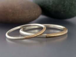 Married 14k Gold And Sterling Silver Wedding By Lichenandlychee Wedding Rings Vintage Wedding Rings Sterling Silver Wedding Band