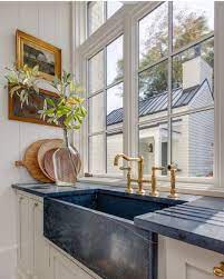 Hatcliff Construction On Instagram I Love This Integrated Soapstone Sink With Drainboar Country Kitchen Farmhouse Stone Sink Kitchen Farmhouse Kitchen Island