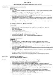 P&c field services test engineer. Electrical Designer Resume Samples Velvet Jobs