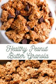 Healthy Peanut Butter Granola Erin Lives Whole Recipe Granola Healthy Granola Recipe Healthy Easy Homemade Granola