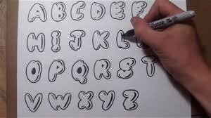 Alphabet written with brush pen. Cool Easy Font Alphabet Letters Drone Fest