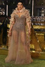 Priyanka Chopra Jonas's Bedazzled Naked Dress Had the Most Dramatic Cape