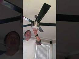 Ceiling fan manufacturers can use a variety of light bulbs sizes in their ceiling fan light kits. How To Remove Stuck Stubborn Glass Shade Dome Ceiling Fan Or Light Youtube