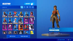The renegade raider outfit is a cosmetic upgrade that was made available in fortnite's season shop. Selling Mega Stacked Account Renegade Raider Og Skull Full Access Epicnpc Marketplace