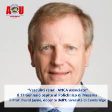 Sarà il Prof. David Jayne, docente dell'ospedale universitario di  Cambridge, il relatore principale del seminario organizzato dall'UOC di  Nefrologia dell'AOU G. Martino di Messina, diretta dal Prof. Domenico  Santoro, per la mattinata
