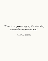 Maya Angelou offers a truth that feels both intimate and quietly urgent. We  carry so much within us. Stories we never voice, emotions we never fully  name, truths we hesitate to face.