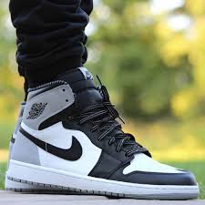 Air Jordan 1 Retro High Og Barons White Black Wolf Grey Air Jordan 1 Retro High Baron Sneakers Fashion Sneakers Men Fashion Hype Shoes