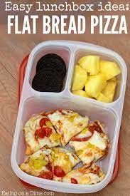 Flat Bread Pizza Recipe Easy Lunch Ideas For Kids Eating On A Dime Easy Lunch Recipes Pizza Bread Pizza Recipes Easy