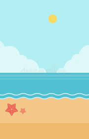 165,390 beach background cartoons on gograph. Background Of Sand Beach With Blue Sea Stock Vector Illustration Of Nature Scene 70761250
