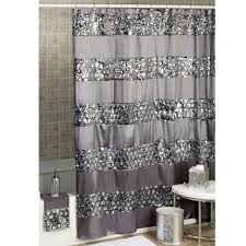 Black And Silver Shower Curtain Set Grey Shimmer Shower Curtain Gray Shower Curtains Silver Shower Curtain Glitter Shower Curtain