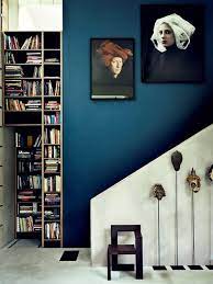 Wand Streichen In Farbpalette Der Wandfarbe Blau Blau Der Farbpalette Raumtrenner Streichen Wand Wandfarbe Blue Walls Wall Color Decor