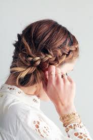 Learning how to braid hair is simpler said than done. Diy File Side Braided Messy Low Bun Hair Tutorial Gaby Burger