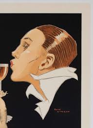 Porto Ramos C1920 French Alcohol Advertising Poster, Rene Vincent in  Decorative Accessories