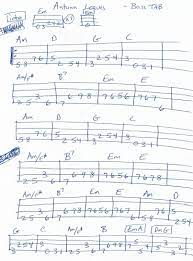 Autumn Leaves Jazzy Bass Tab In Em Page 1 Of 2 Bass Tabs Bass Autumn Leaves