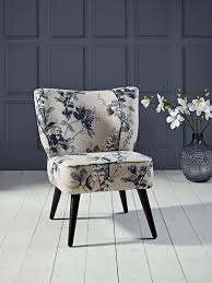 Laverton Chair Blue Floral Blue Accent Chairs Accent Chairs For Living Room White Accent Chair
