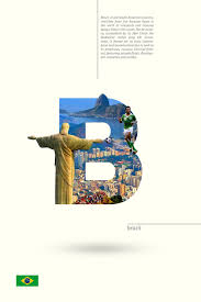 There is a monster in the alphabet. Beautiful Typographic Alphabet Series Of Countries And Their Iconic Landmarks