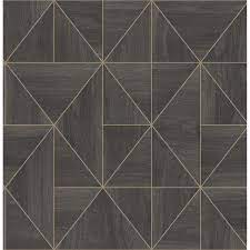 See more ideas about home diy, geometric wall paint, room decor. 2908 25321 Cheverny Dark Brown Geometric Wood Wallpaper By A Street Prints