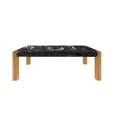The legs and apron might be wood while the top can be elegant marble or granite. Cosmic Black Percopo Solid Granite Dining Table