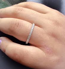 14k White Sapphire Eternity Band 1 6mm 14k White Sapphire Pave Etsy Sapphire Eternity Band Birthstone Band Eternity Bands