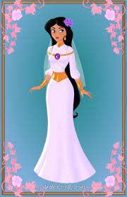 Jasmine Wedding Dress By Kawaiibrit Deviantart Com Disney Princess Jasmine Disney Princess Dresses Disney Wedding Dresses