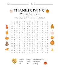 Try to find all the words before eating all the thanksgiving dinner. Thanksgiving Word Search Worksheet Education Com