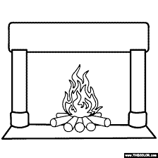 Supercoloring.com is a super fun for all ages: Fire In Fireplace Coloring Page