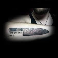 60 Chef Knife Tattoo Designs For Men Cook Ink Ideas Knife Tattoo Chef Tattoo Tattoo Designs Men