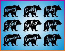 Download Visual Arts Drawing Drafting Mama Bear Svg Baby Bear Svg Bear Family Clipart Daddy Bear Svg Iron On Transfer Silhouette Cut Files Brother Bear Svg Files For Cricut