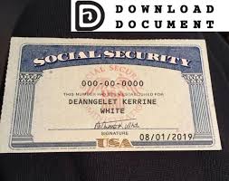 Now, the ssn has become a de facto national identification number for taxation and other purposes. Social Security Card 16 In 2021 Social Security Card Card Template Fake Birth Certificate