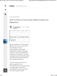 Join millions of others & build your free cover letter & land your dream job! How To Write A Cover Letter When You Have No Experience Internship Job Hunting