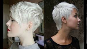 Among the pixie short hair cuts, gray hair has become quite popular lately. Short Pixie Haircuts For Gray Hair Youtube