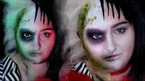 Dress up as alec baldwin and geena davis's characters after they were resurrected. Beetlejuice Lydia Deetz Halloween Costume Makeup Tutorial Rawbeautykristi Youtube