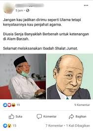 Bahkan dalam wawancara tersebut, kakek sugiono sampai mau memakai baju batik. Akun Fb Yang Sandingkan Foto Ma Ruf Amin Dengan Kakek Sugiono Minta Maaf Kumparan Com