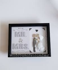 Unique Wedding Gift Framed Pebble Art Wedding Rock Art Wedding Gift Bride And Groom Art Oyster Bride Art Mr And Mr Pebble Art Stone Art Box Frame Art