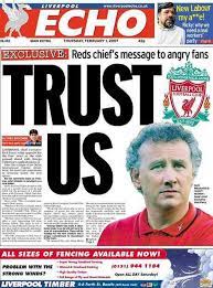 Find the latest liverpool fc team news including live scores, fixtures and results plus manager and transfer updates at anfield. Updated Archive Liverpool Echo Front Pages Chart Tom Hicks And George Gillett S Reign At Liverpool Fc Liverpool Echo
