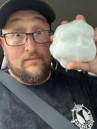 Flashback to 2018: Check out this 6 inch #hail reported near Afton #Texas