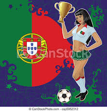 Conta oficial das seleções nacionais de futebol, futsal e futebol de praia the official account of the portuguese national team. Menina Portugal Futebol Cartaz Menina Portugal Futebol Vetorial Cartaz Bandeira Canstock
