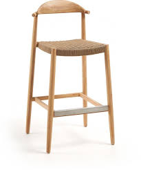 Edelstahl teak barhocker massive ausführung a grade teakholz mexiko from barhocker garten. Garten Barhocker Nina 62 Cm Beige Kave Home
