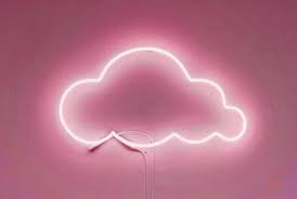Head In The Clouds In Pink Pastel Pink Aesthetic Neon Signs Pink Wallpaper